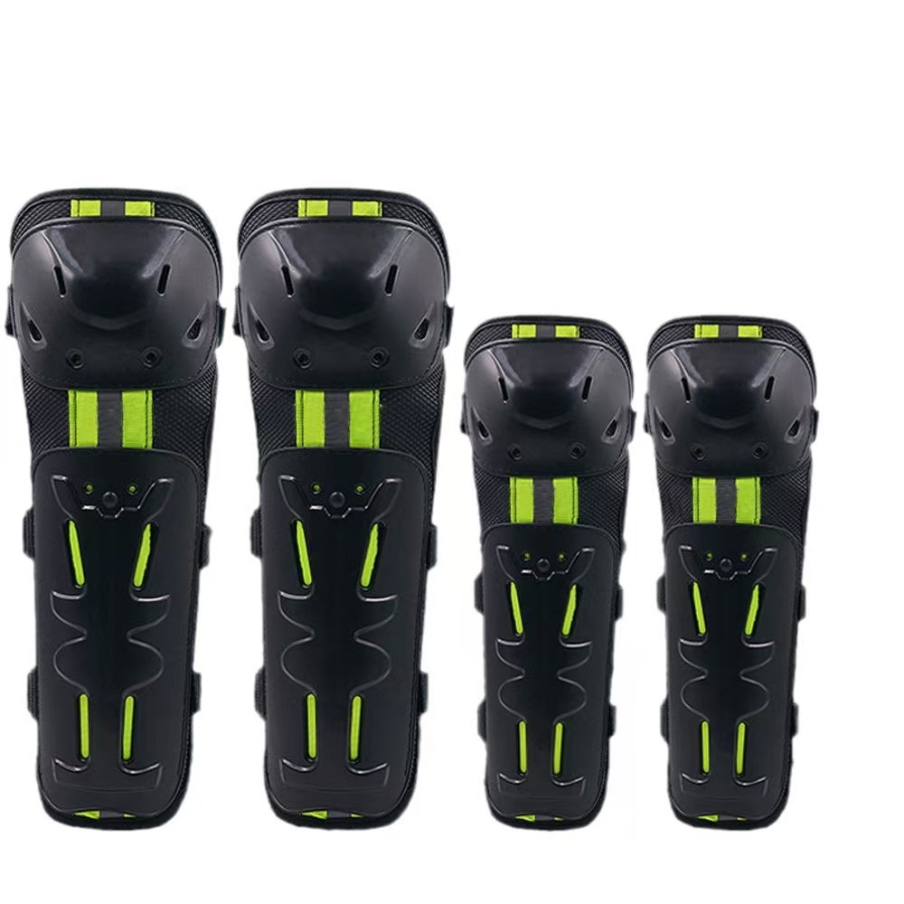 Sports Equipment Knee Support - Green Red Motorcycle Knee Pads and