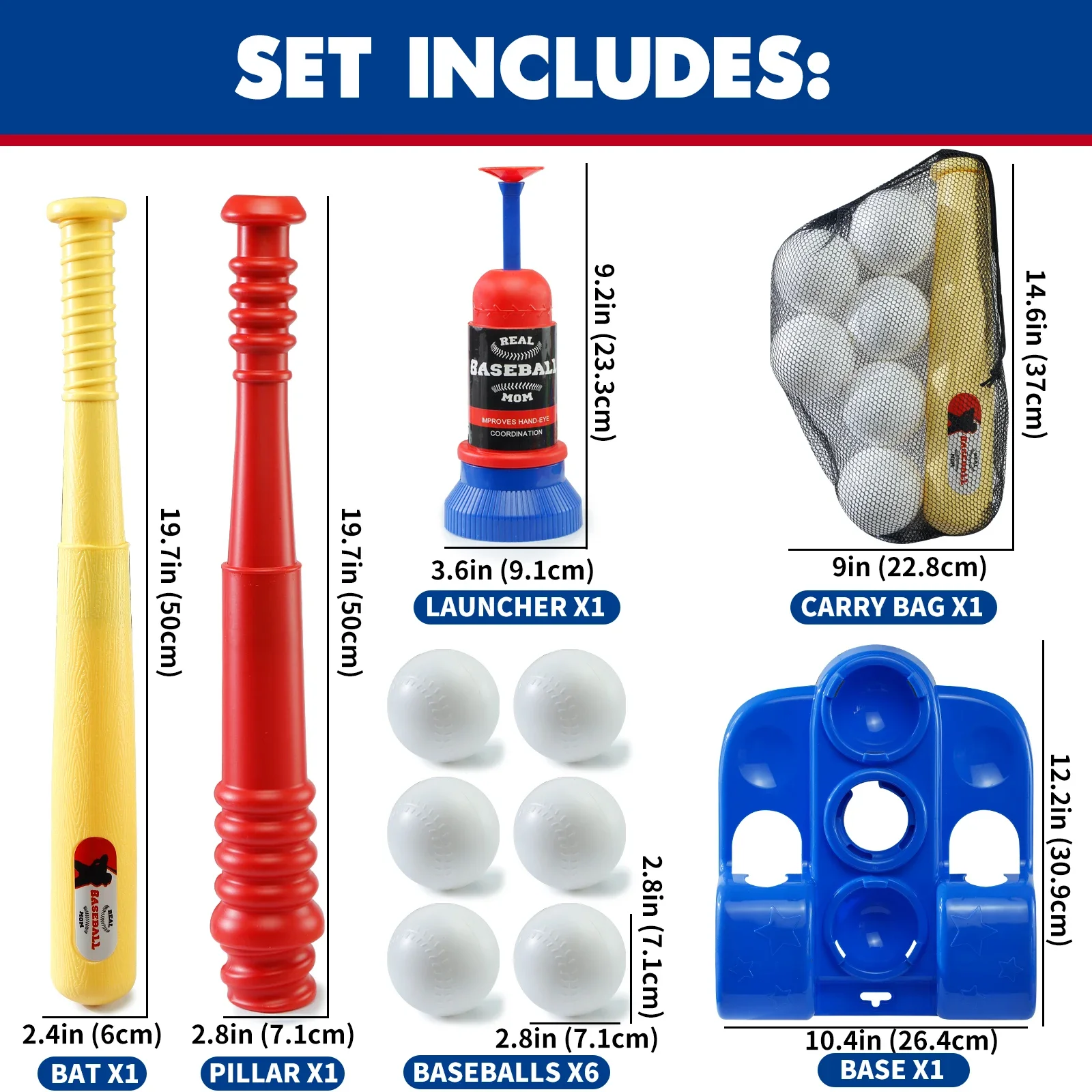 MQUDUO 2-in-1 Baseball Batting - Sports Equipment For Boys recension och pris