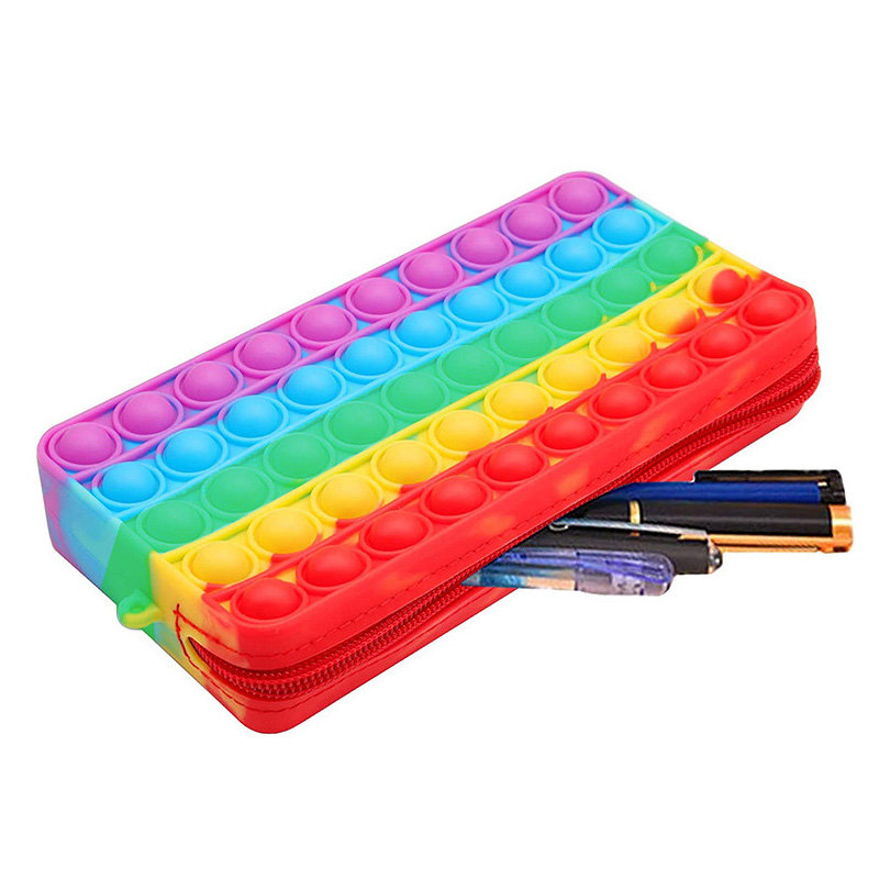 Rainbow Pencil Case Silicone P - Sports Equipment For Schools recension och pris