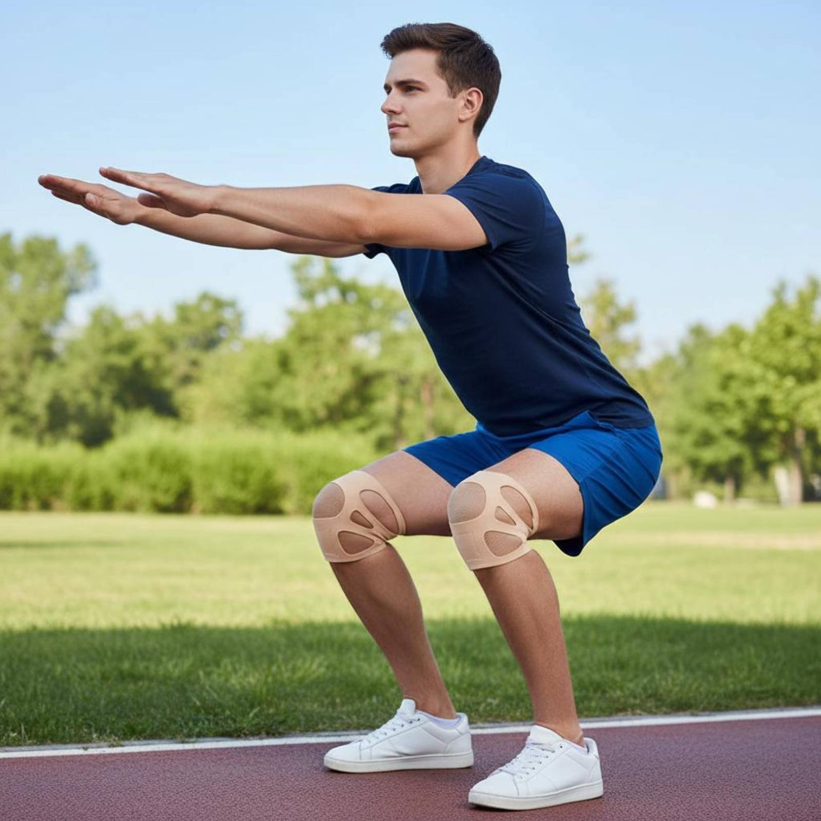 Silicone Knee Brace Year-Round - Sports Equipment Knee Support recension och pris