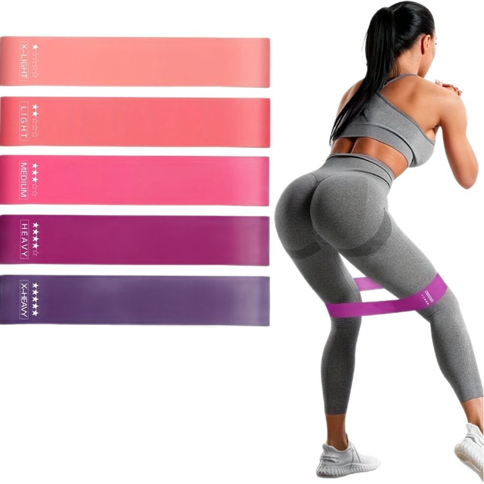 5-Piece Color Resistance Band  - Sports Equipment For Schools recension och pris