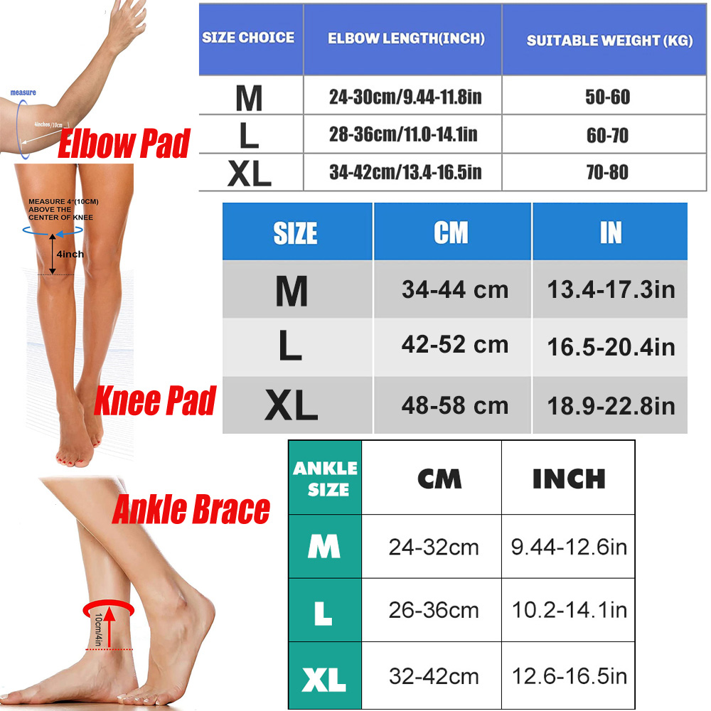 6Pcs/Set All Season Sports Saf - Sports Equipment Knee Support recension och pris