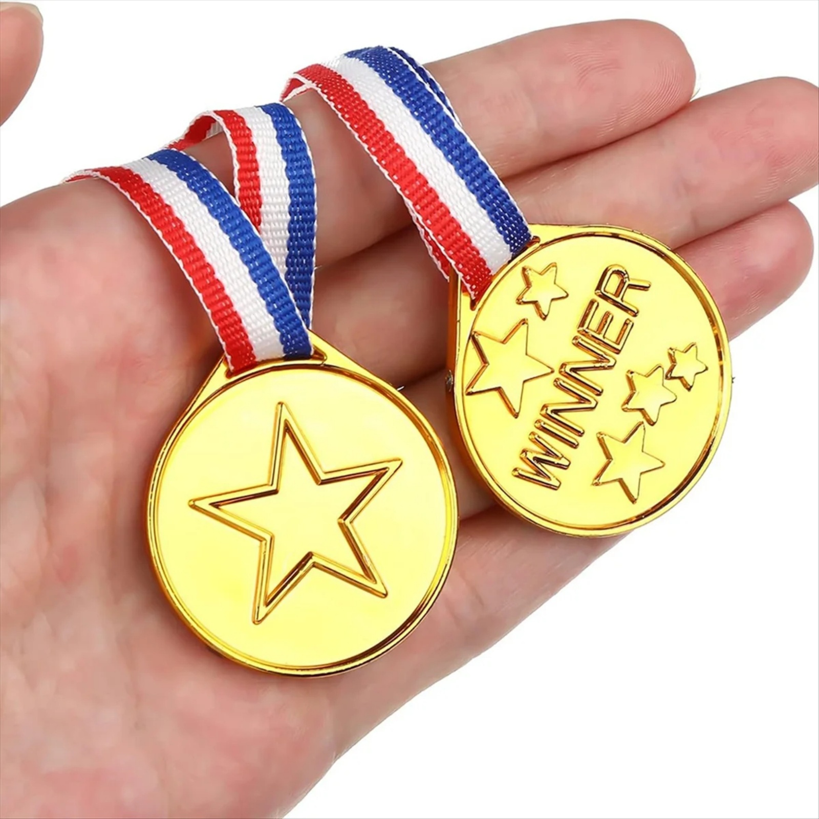 30Pcs Plastic Gold Winners Med - Sports Equipment For Schools recension och pris